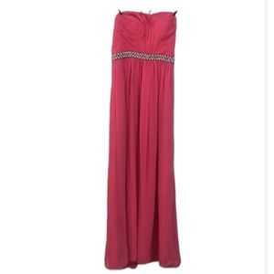 Calvin Klein Pink Pearls Formal Gown